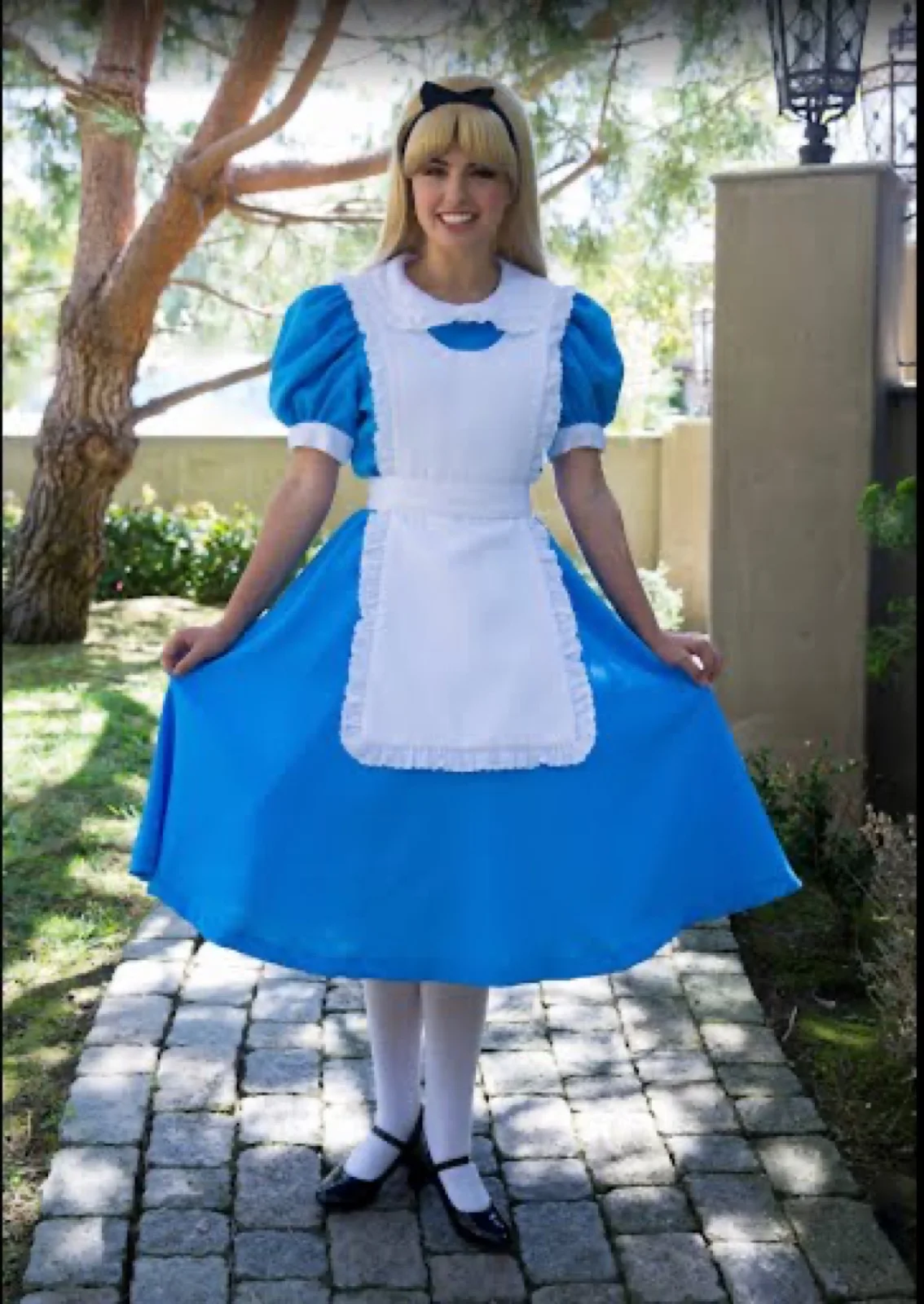 Wonderland Girl party character in Orange County