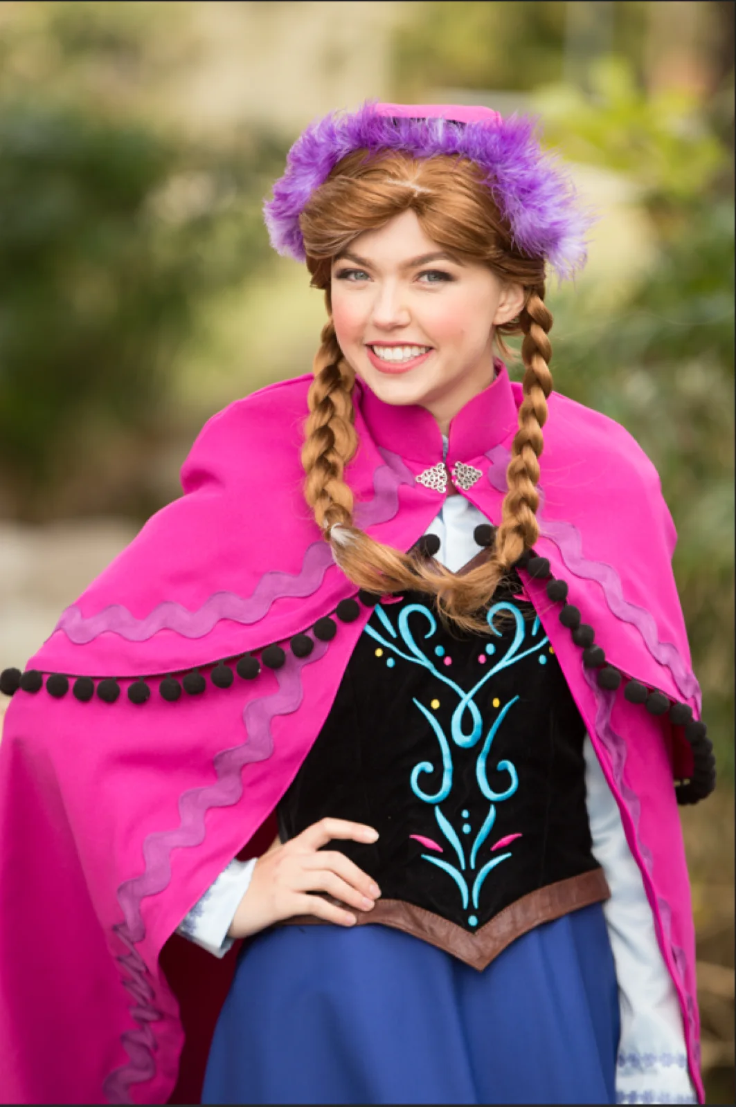 Snow Princess party character in Orange County