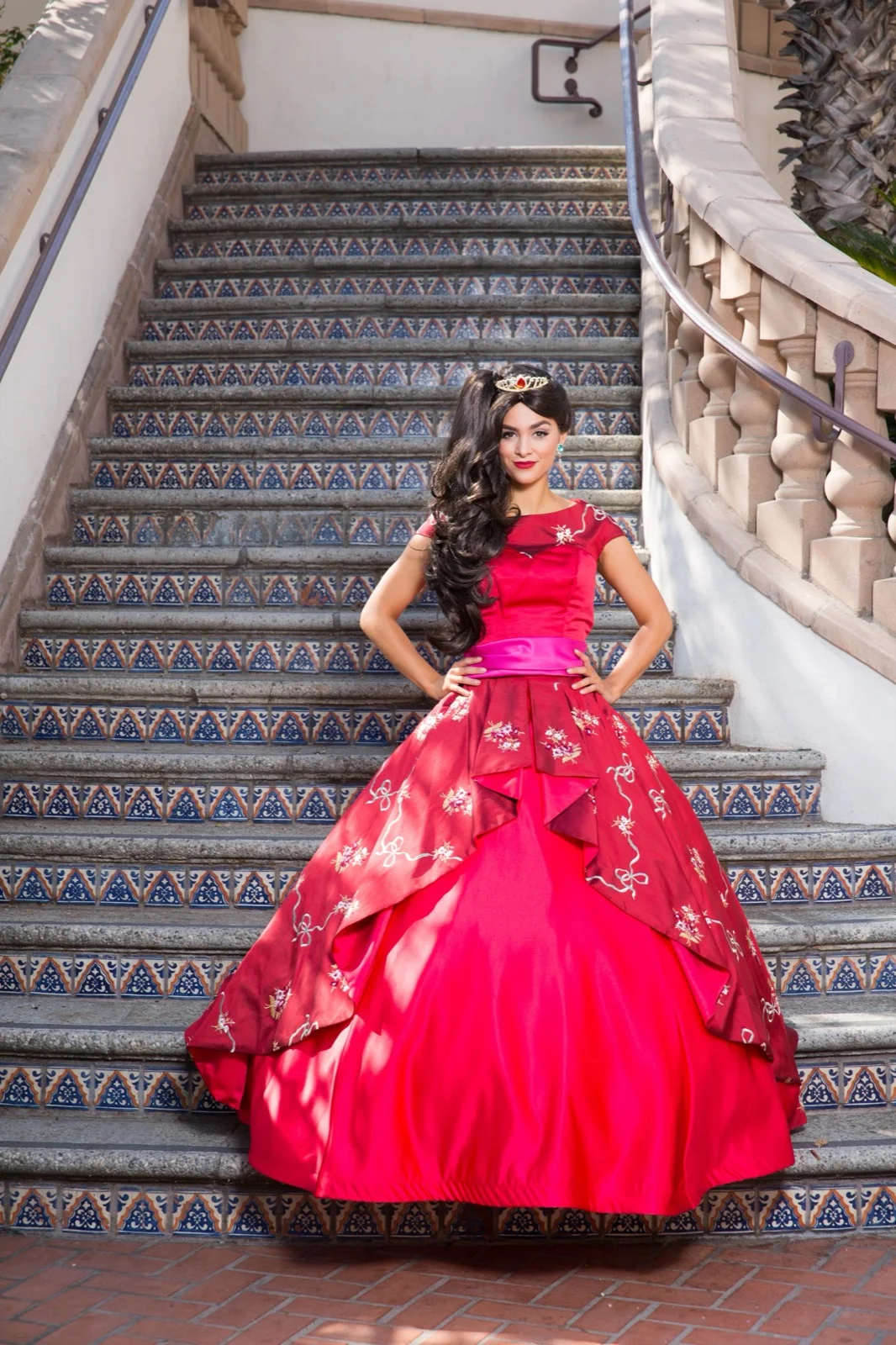 Latina Princess party character in Orange County