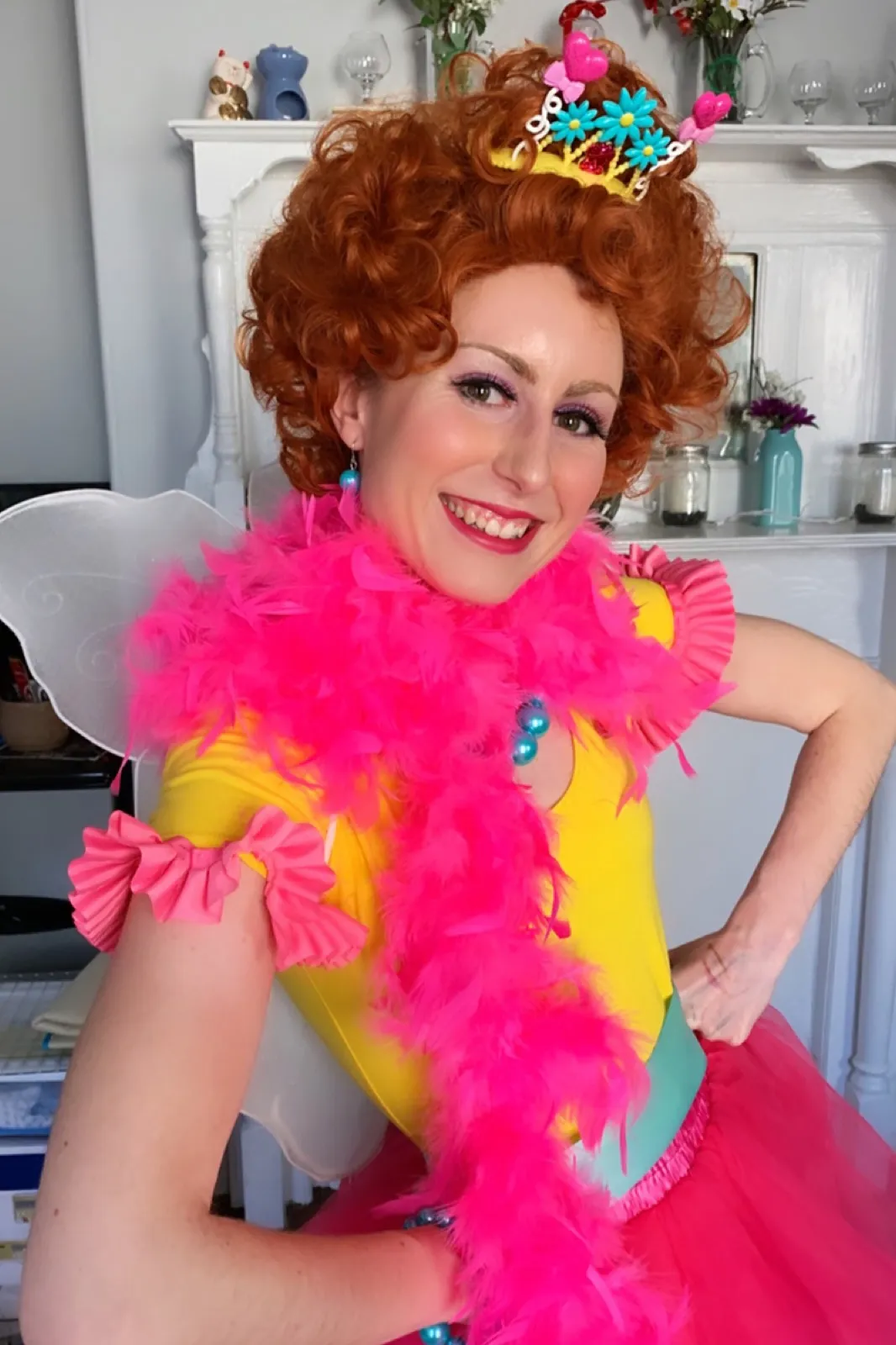 Fancy Girl party character in Orange County