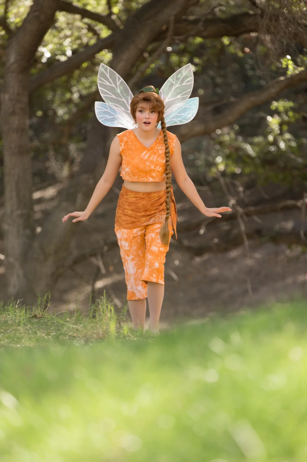 Orange Fairy party character in Orange County