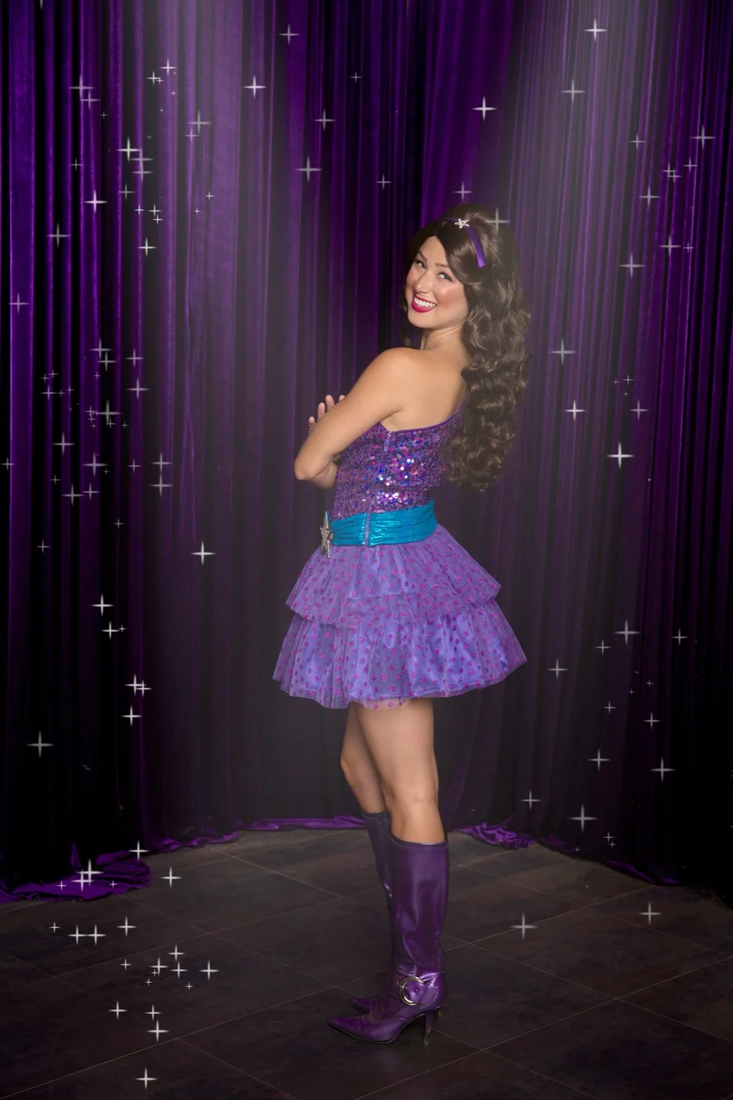 Pop Star Princess party character in Orange County