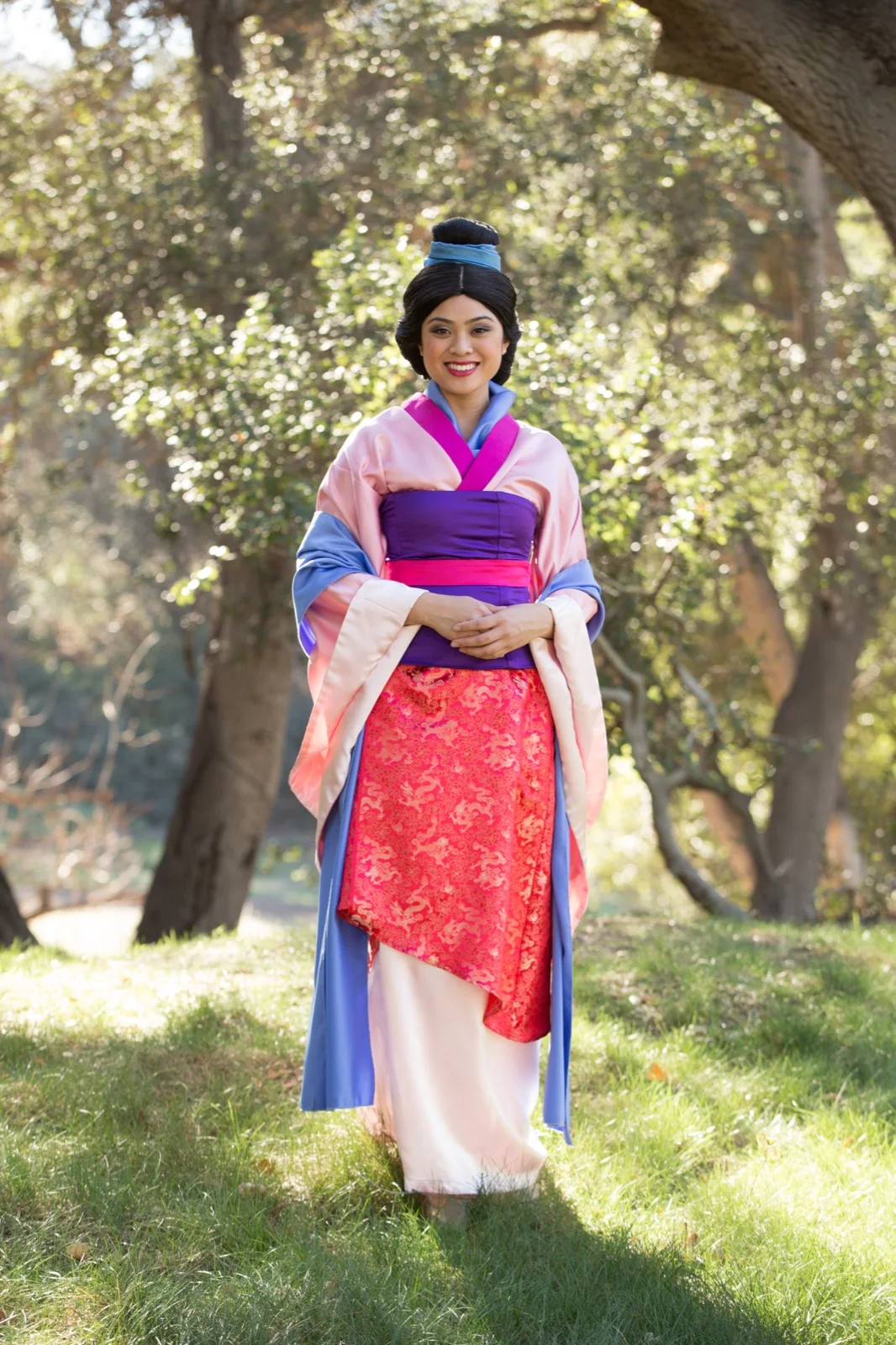 Asian Princess party character in Orange County