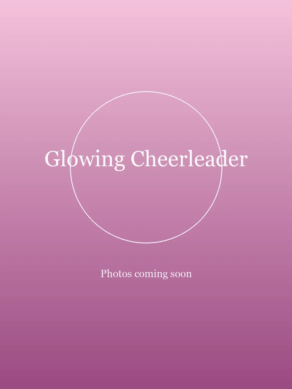 Glowing Cheerleader party character in Orange County