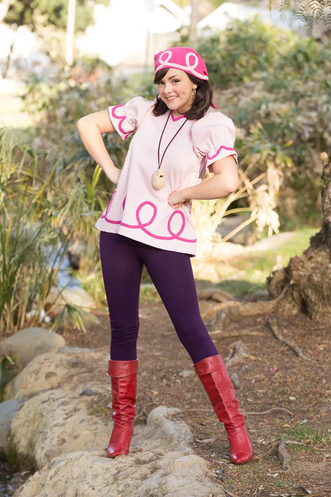 Girl Pirate party character in Orange County