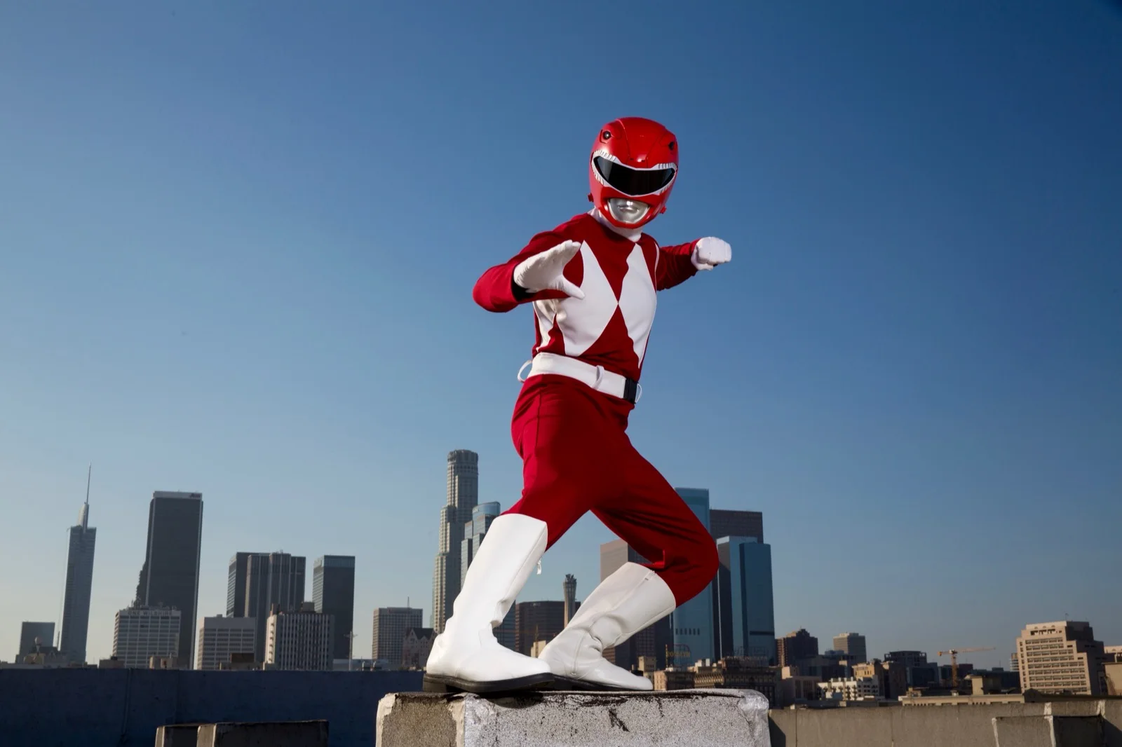 Red Power Hero party character in Orange County