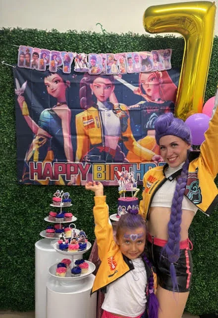 K-Pop Huntress party character in Orange County