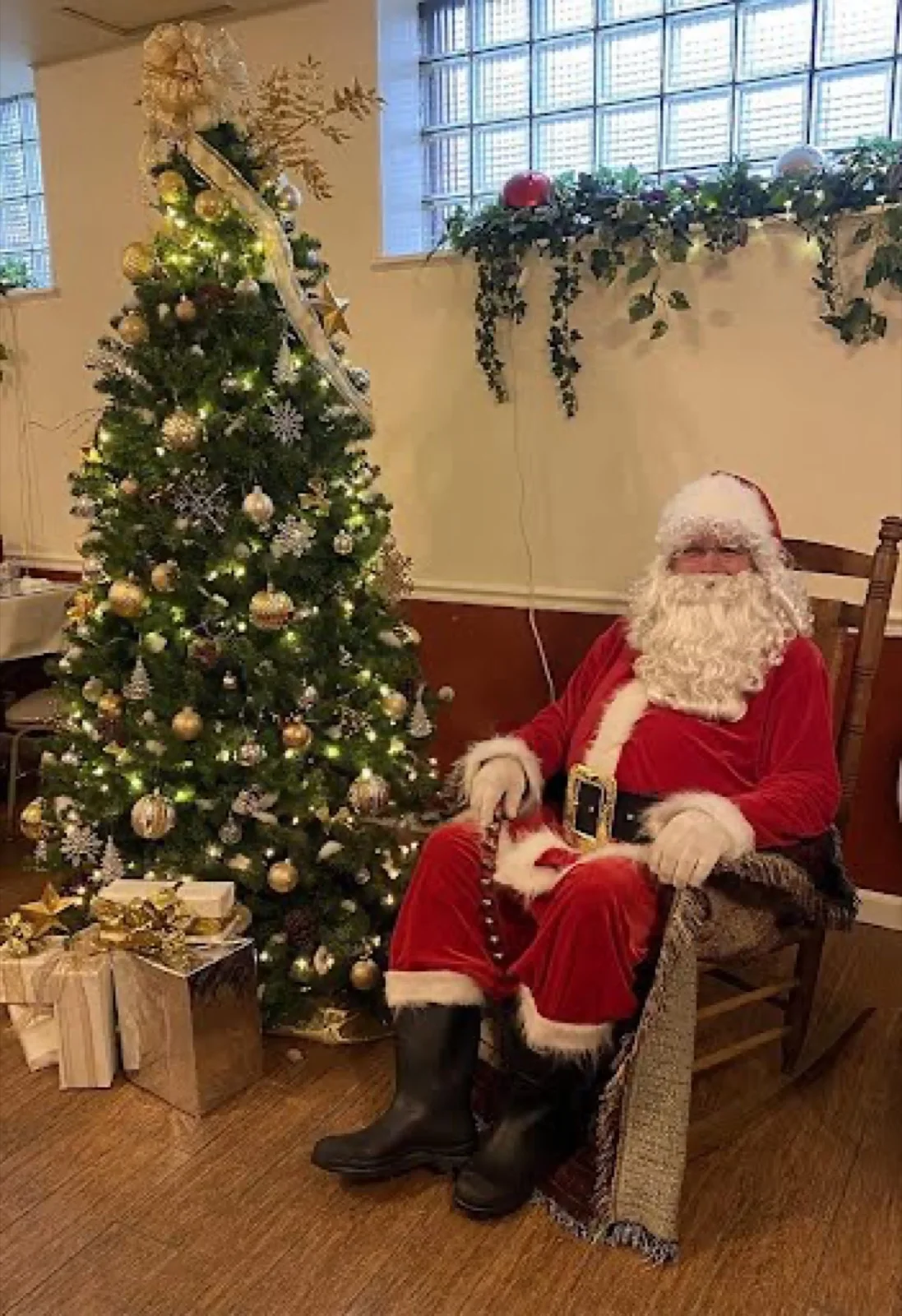 Santa party character in Orange County