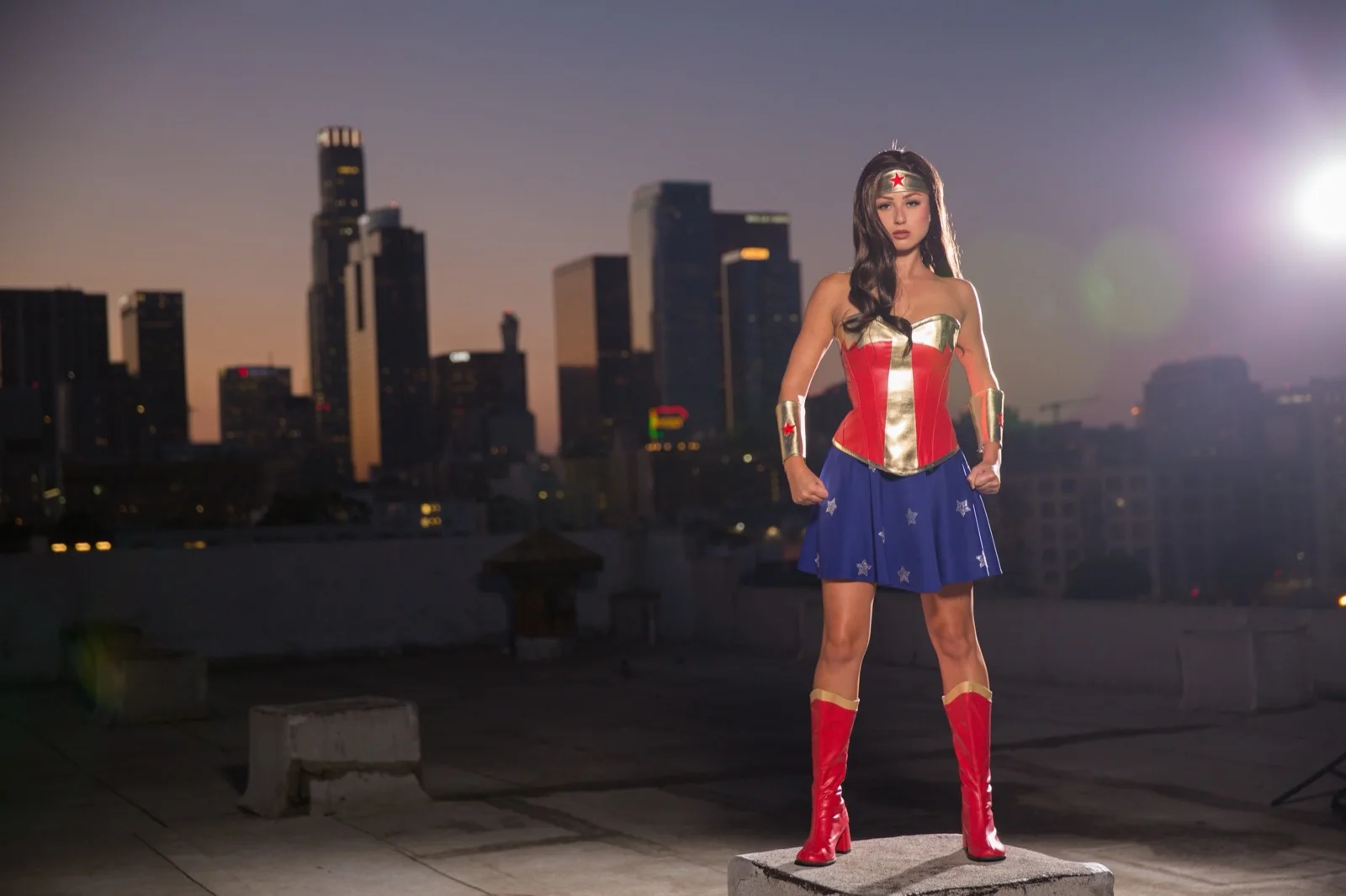 Wonder Hero party character in Orange County