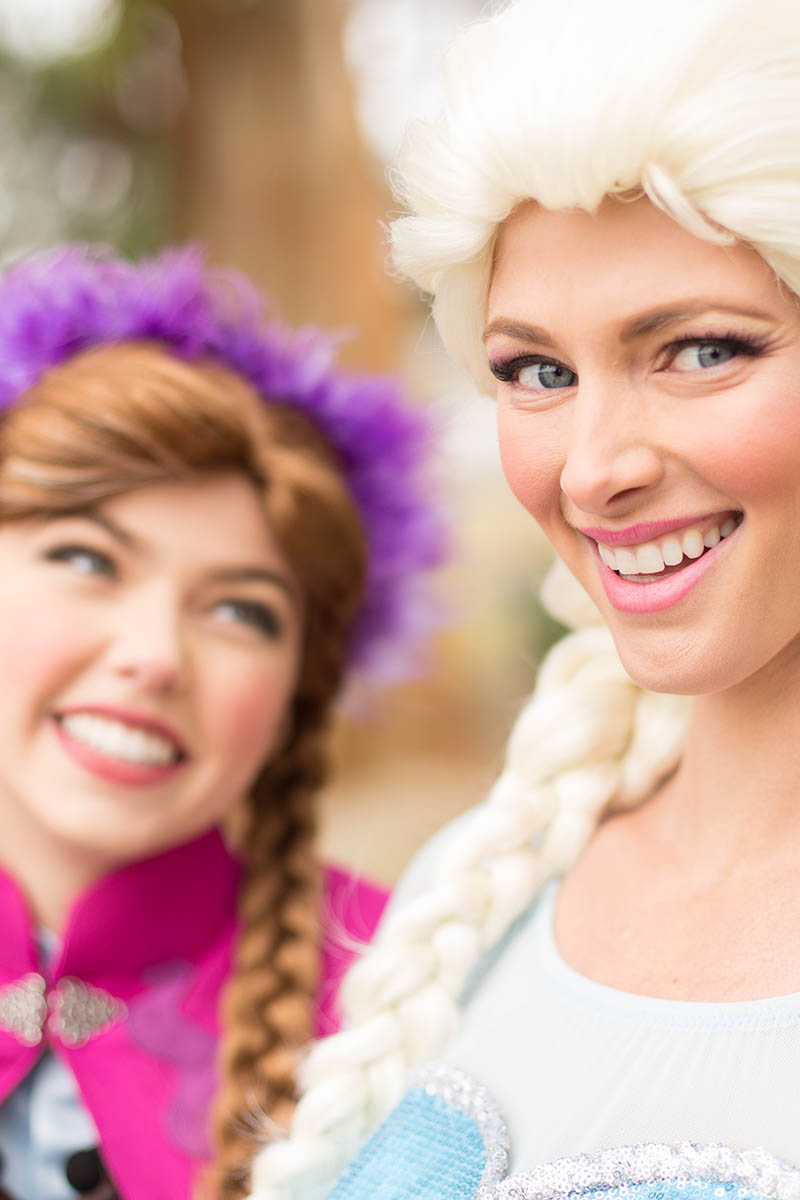 Frozen elsa and anna party character for kids in orange county