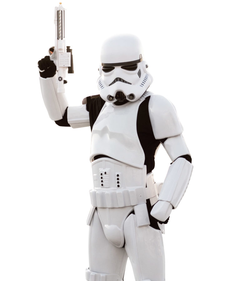 Storm Trooper party character for kids in orange county